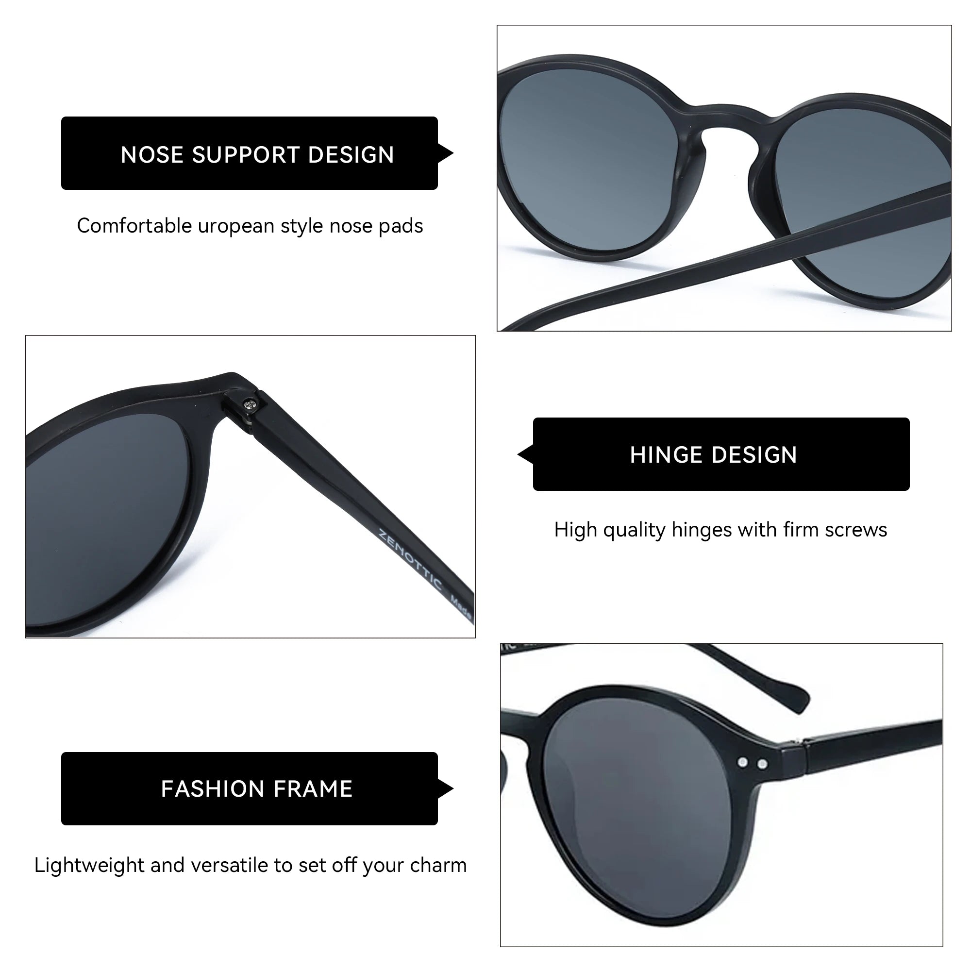 Vintage Round Unisex Sunglasses